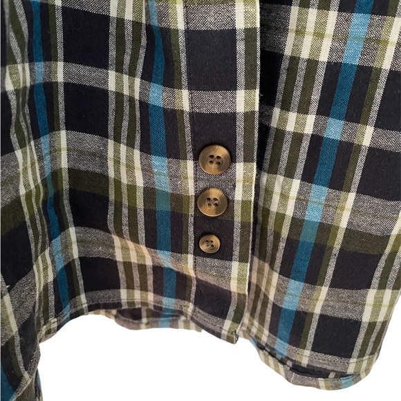 Men’s XL Eddie Bauer Blue and Black Long Sleeve Shirt - Picture 3 of 3